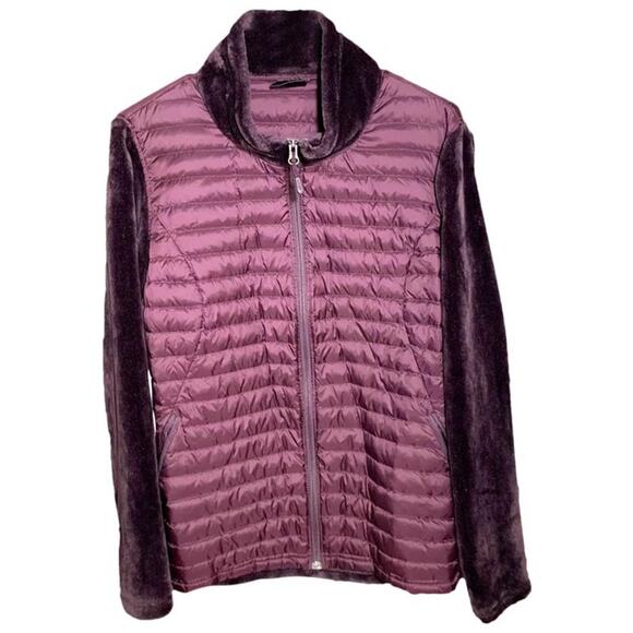 Women's Puffer Winter Jacket Burgundy Color Size XL - Picture 1 of 11